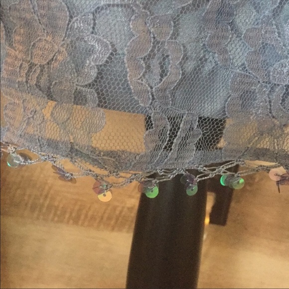 Beautiful Soft Blue Lace Midi Dress - Picture 2 of 5